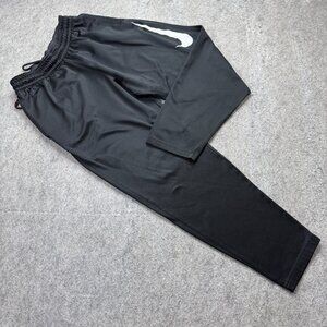 Nike Jogger Men L Black Big Swoosh Tapered 29" DRI-FIT Training AQ2715